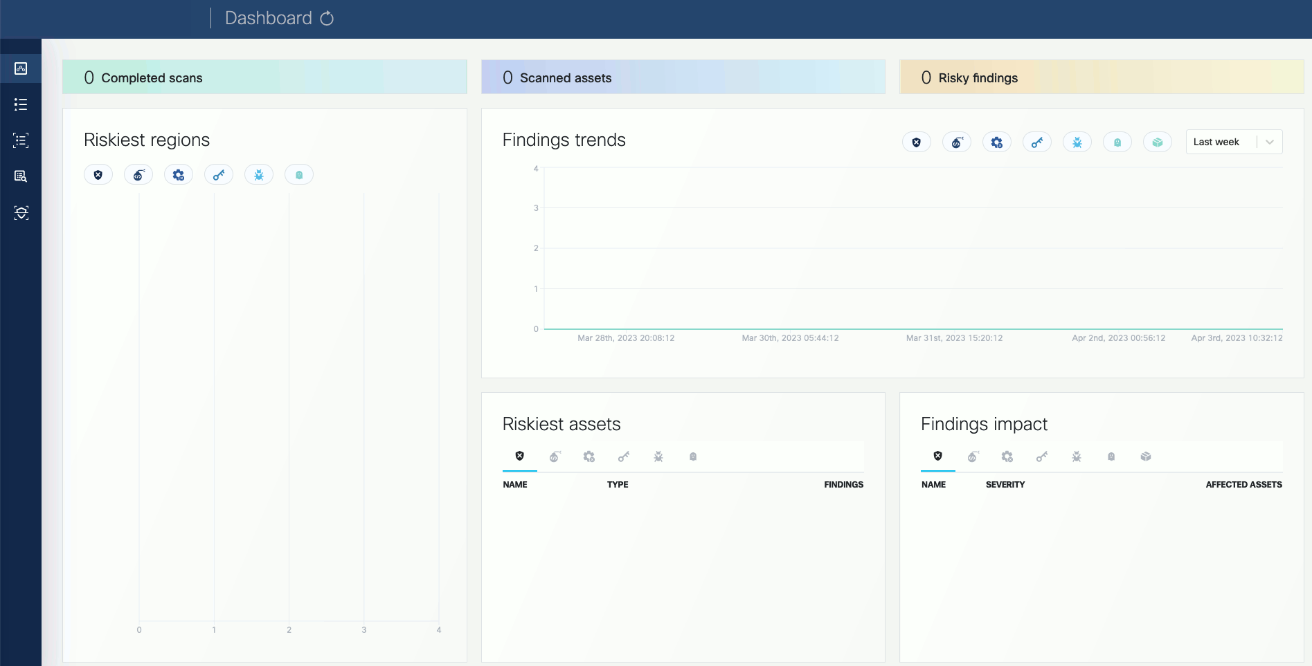 VMClarity UI Dashboard